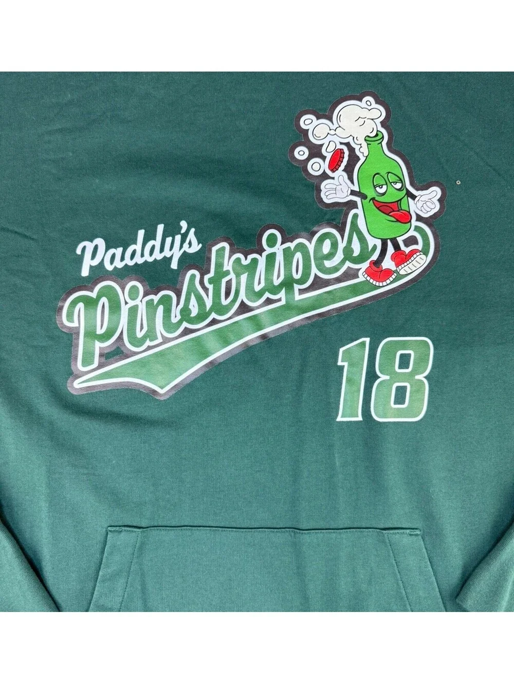 Always Sunny in Philadelphia Crew Hoodie Roots 73 Paddys Pinstripes 18 Green 2XL